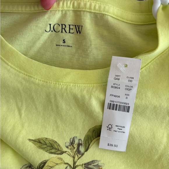 J. Crew Classic Crew Neck Citrus Tee New With Tags Size Small - Picture 3 of 6